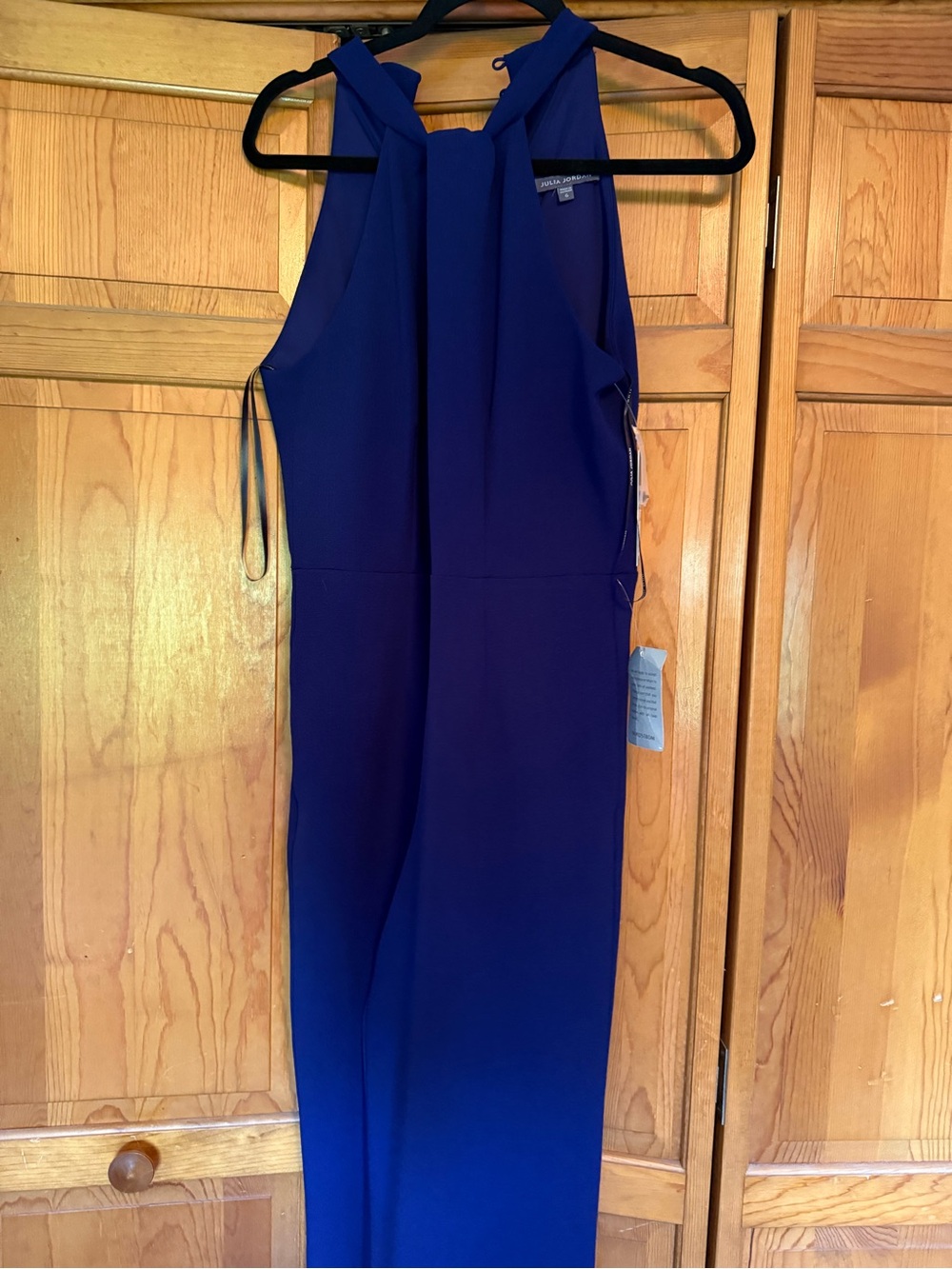 Julia Jordan Navy Sleeveless Jumpsuit